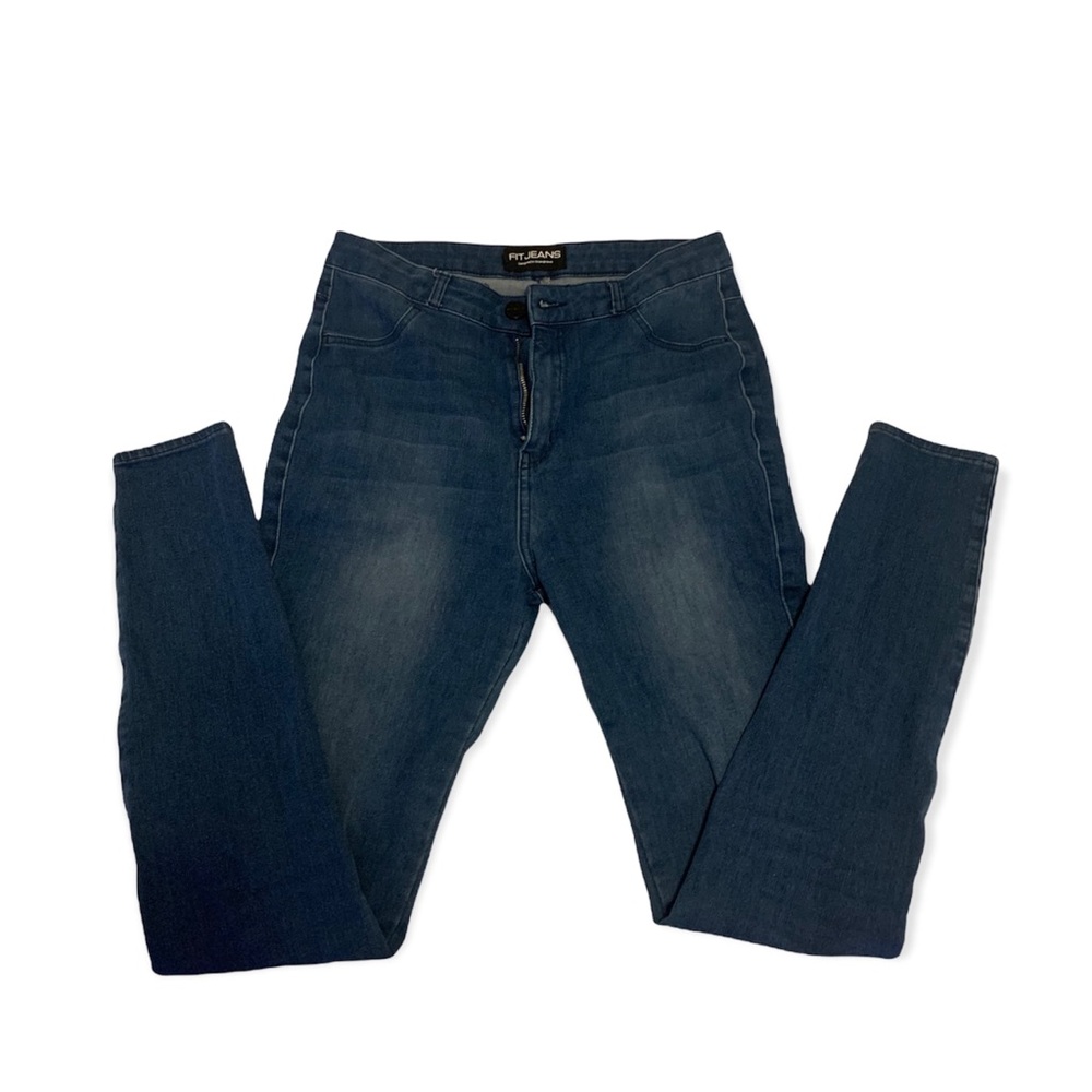 FIT JEANS women’s 360 high waisted - azure blue size L